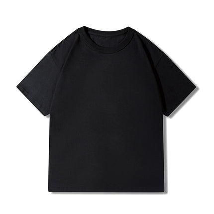 Sanben needle 300g heavy T-shirt cotton drop shoulder European size loose national fashion youth cotton round neck T-shirt custom printing