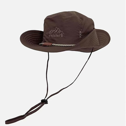 Outdoor Breathable Summer Fisherman Hat for Men and Women Camping Mountaineering Sun Protection Hat Fishing Sun Hat for Women and Men Large Brim Sun Protection