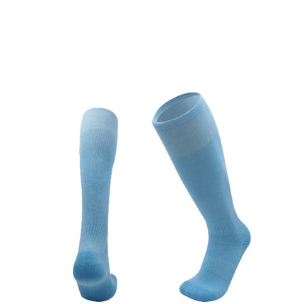 Summer Solid Color Long Towel Bottom Breathable Mesh Football Socks Children and Adults Competition Sports Socks Wholesale in Stock