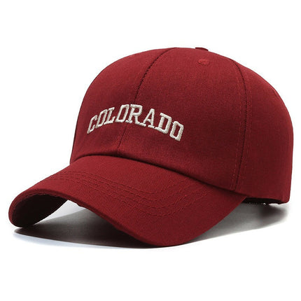 Four-Season Sunshade Baseball Cap Unisex Fashion Versatile Wide-Brim Face-Slimming Duckbill Cap Trendy Letter Deep Crown Hat