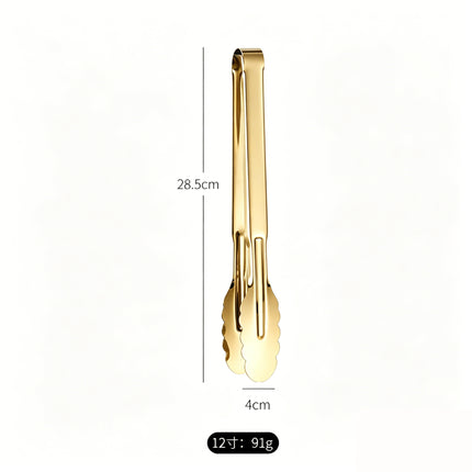 Stainless Steel Food Clip Kitchen Anti-scalding Bread Clip Outdoor Barbecue Clip Buffet Steak Food Clip
