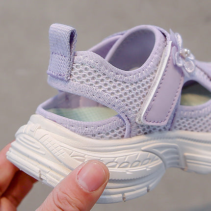 Mesh Breathable Girls' Hem Sandals Spring and Summer 2025 New Children's Shoes sneaker Lightweight Girls' Universal