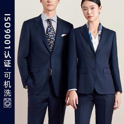 100% Wool Classy Brand Suit Customized Machine Washable Semi-Linen Lining Men's Business Suit Suit Men's Formal Suit