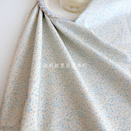 All-Cotton Digital Direct-Print Floral Fabric Korean-Style Fresh Pure Cotton Fabric Women's and Children's Clothing Scrunchie DIY Bag