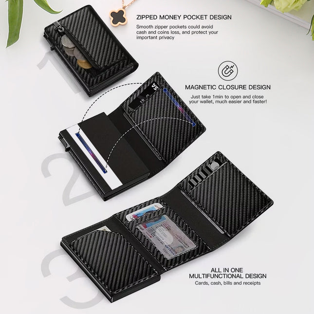 Cross-Border Wallet Card Holder New Men's Wallet Card Holder Integrated Wallet Men's Wallet High-End Menwallet