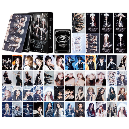 Korean Star 55 Boxed Small Cards Stray (g) I-Dle Ive Ateez Collection Lomo Cards Cross-Border