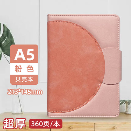 High-Looking A5 Notebook Imitation Leather Hand Ledger Thickeneded Conference B5 Simple Business Notepad Custom Logo