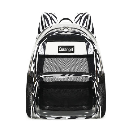 2026 New Transparent Backpack for Women, Amazon Jelly Backpack, Eco-Friendly Tpu Student School Bag, Fashionable and Versatile