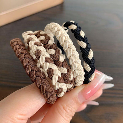 Simple Elegant Durable High Elastic Women's Hair Rope Rubber Tendon Hair Ring Thickened High Ponytail Headwear Hair Rope Hair Accessories