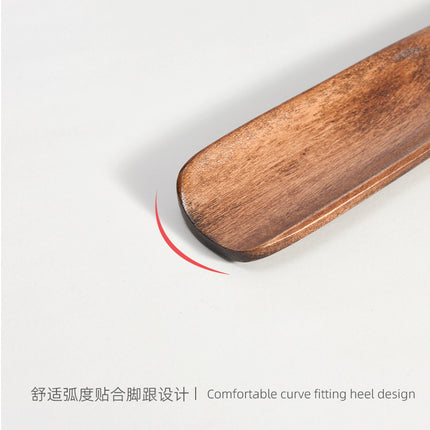 Hotel Supplies Walnut Color Solid Wood Shoe Puller Shoe Puller with Long Handle Shoe Puller Shoe Wearer Shoe Puller