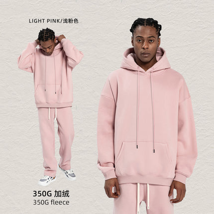 Cai Xiang Island Men's Clothing | Cross-Border American-Style Hooded Sweatshirt for Men, Autumn and Winter Loose Street Fashion Hoodie and Sweatpants Set for Men