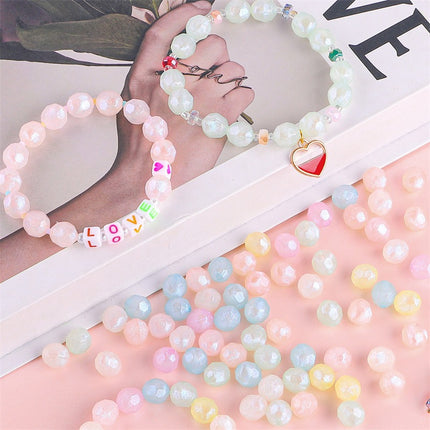 10mm acrylic mermaid horn beads handmade diy jewelry accessories bracelet mobile phone chain material cross-border hot sale