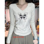 V neck 01 butterfly / S