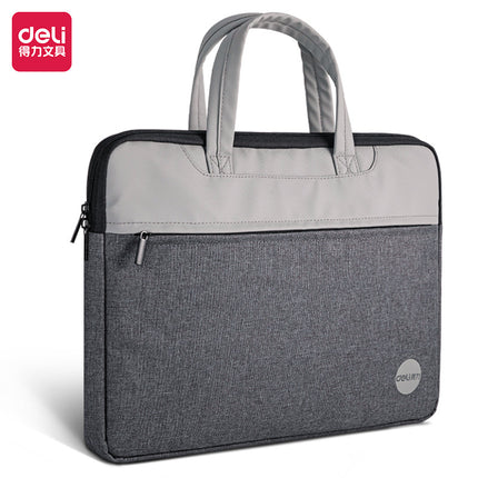 Deli 5590 Document Bag Printed logo Portable Business Briefcase Company Meeting Portable Document Bag