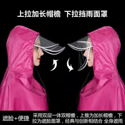 Electric car raincoat special thick long single double motorcycle poncho riding battery car conjoined raincoat wholesale