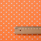 Fabric width 1.6m x 1.0m price / Orange background dots