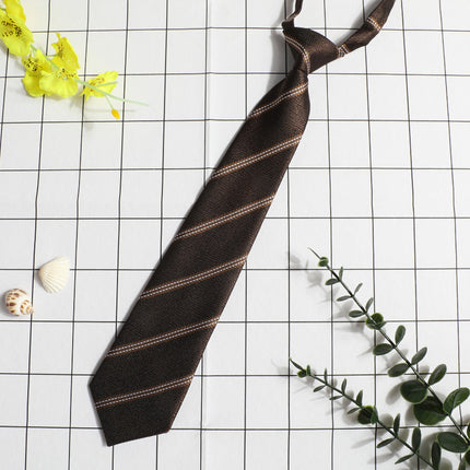 JK Small Tie Women's College Style Lazy Japanese Style Plaid Uniform Shirt Tie Student ins Men's and Women's Short Free Tie