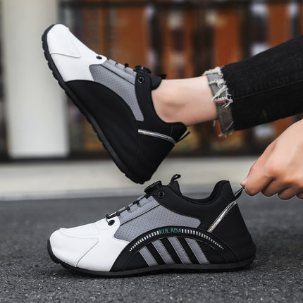 Men's Shoes High-End 2025 New Shoes Men's Breathable Men's Running Shoes Versatile Rotating Button Sports Shoes Men's