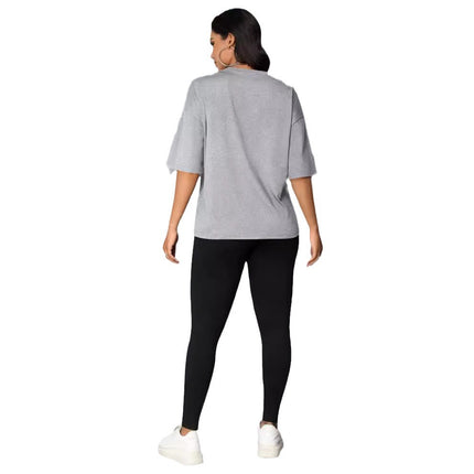 2024 new plus size summer fashion Joker suit letters lip print short sleeve pants leggings suit cross