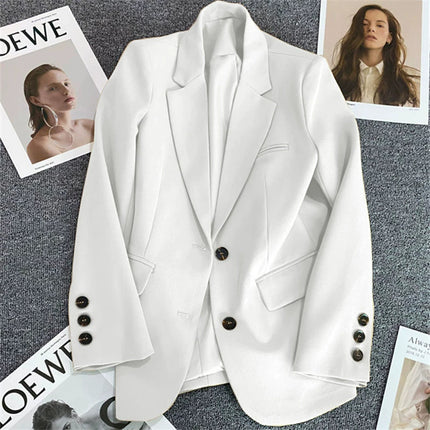 Avocado Green Blazer for Women 2026 Spring and Autumn New Casual Stylish Street-Style Blazer Korean Version Suit Jacket