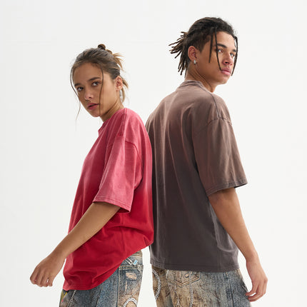 ETAI Men's Wear | Cross-border Tide Brand high quality Pure Cotton Short-sleeved Men's T-shirt Gradient Street Style Spray Horse Men's Short-sleeved