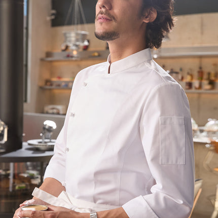 Chuyibang New Chef Uniform Men's Long-Sleeved Autumn Restaurant Kitchen Hotel Baking High-End Suit Workwear