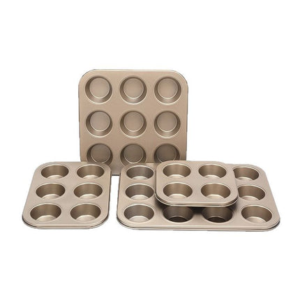 Baking Mold Mufen Small Cake Grinder Baking Six Donuts Non-Stick Household 6/12 Mold Baking Tray Tool