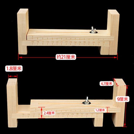 Hand rope braided rope handmade diy red rope bracelet holder wooden frame Jade thread necklace rope hair weaving tool