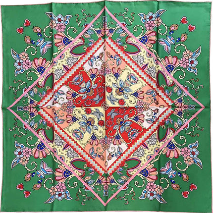 Luxury Palace Silk Twill Silk 14 Mm Large Square Scarf Spring and Autumn New Mulberry Silk Scarf Women's Shawl Scarf