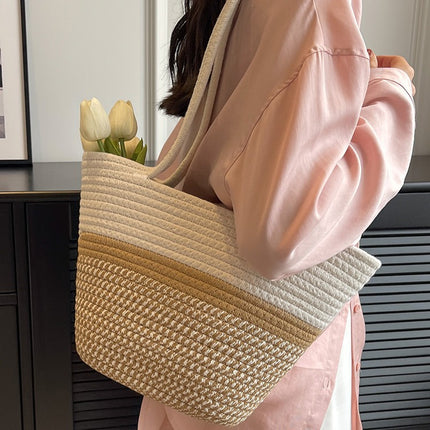Woven Cotton Tote / Sac Tressé Coton