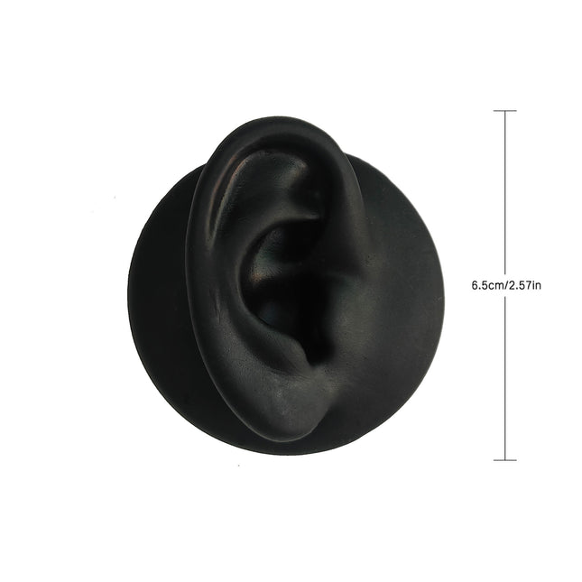 Silicone Ear Model Emulation Human Ear Stud Earrings Display Jewelry Display Bracket Puncture Perforation Tattoo Practice