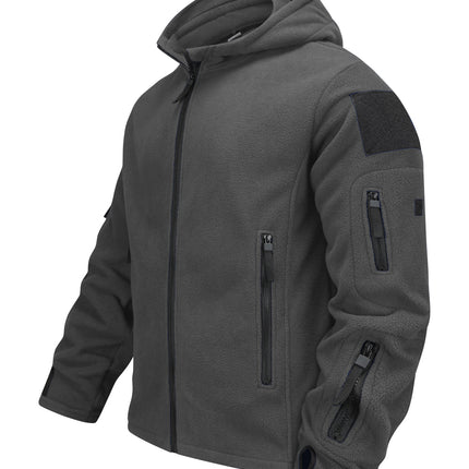 Cross-border New Hot in stock Men's Outdoor Warm Fleece Cold-proof Charge Clothes Style Hat Clothes Hooded Outer Jacket