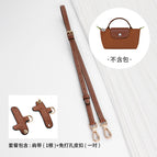 (brown gold) diagonal shoulder strap + punch-free package first layer cowhide / Standard