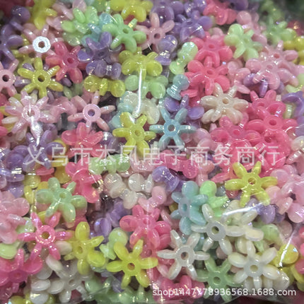Acrylic light color plated AB colorful diy children beaded material candy AB colorful beads jewelry accessories