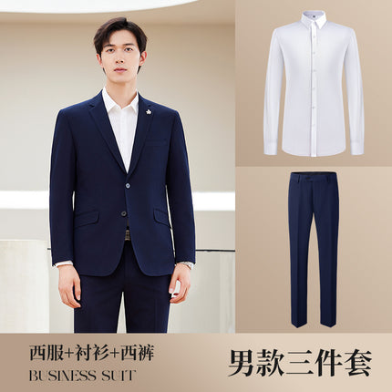 High-end men's and women's same style professional attire autumn and winter suit suit executive business interview formal attire front desk manager work clothes
