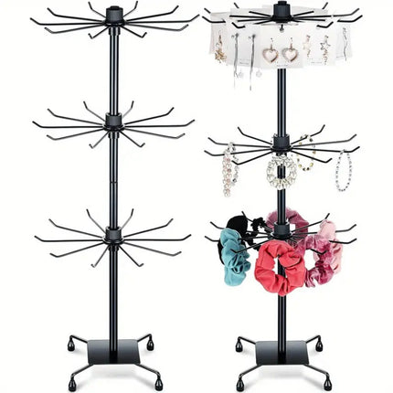Desktop Rotating Multi-layer Small Jewelry Pendant Mobile Phone Case Hair Ring Earplugs Keychain Bracelet Necklace Display Hanging Rack