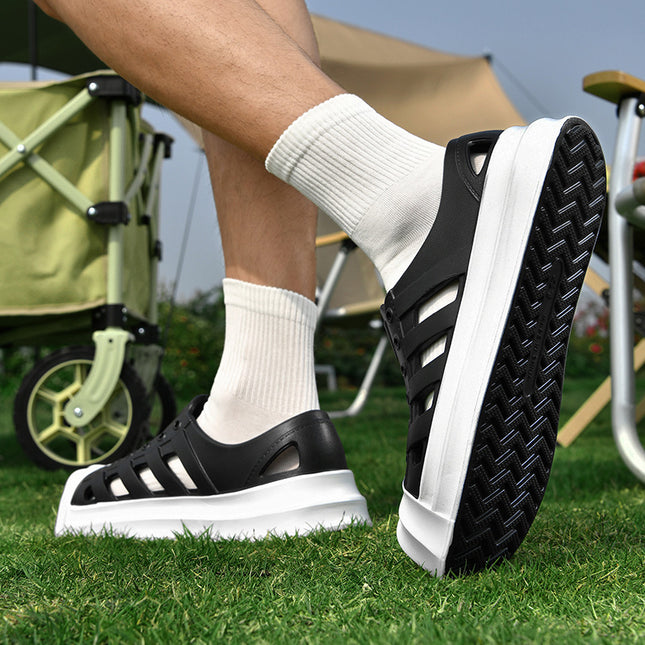 Shell head hole shoes men and women new couple's trail shoes sandals and slippers non-slip wading outdoor beach shoes wholesale