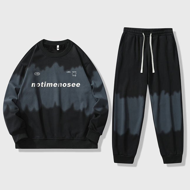Casual Sports suit Men's Spring and Autumn Fashionable Brand Men's Sweat Sports Foot Pants with Fashionable Casual All-Match
