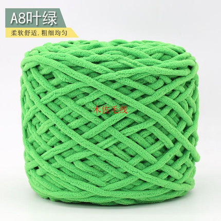 0.19kg Ice Strip Hook Shoe Line Single Strand Small Ice Strip Thick Wool Ball Slippers Scarf Cushion Wholesale Factory Direct Sale