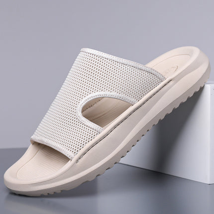 Sandals Men's New Summer Mesh Breathable Non-Slip Sandals Ultra-Light Thick Sole Heightening Sports and Leisure Beach Shoes
