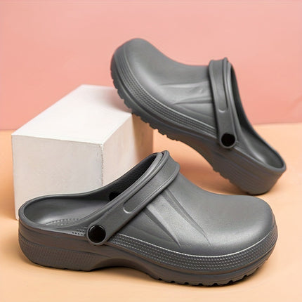 Black Eva Clogs - Non-Slip, Lightweight, Durable Garden