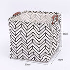 [cotton and linen waterproof/large capacity/foldable] / Square [wheat ears] 33*33*33cm