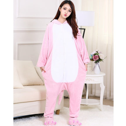 Mixed batch autumn and winter flannel adult cartoon conjoined animal pajamas red dinosaur home clothes toilet thickened wholesale
