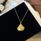 930 buddha head necklace [metal chain]