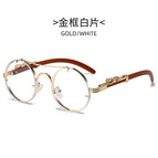gold frame white film