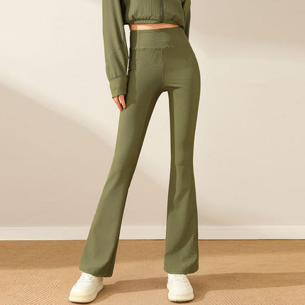 Dancing Sports suit Women's Spring and Autumn 2024 New High-end Yoga Clothes Casual Jacket Slim Flared Pants