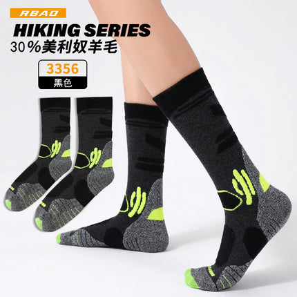 Merino 30% wool socks autumn and winter thick tube socks hiking socks hiking camping socks sports socks wholesale