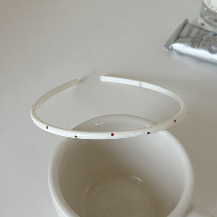 Casual and Versatile Thin Hair Hoop Hairpin Hair Accessories Headband Rhinestone High-End Hair Accessories 2025 Summer New Korean Hair Accessories
