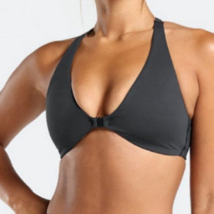 European and American Cross-border Shark Front Buckle Sports Fitness Bra Women's Yoga Beauty Vest Sexy Deep V Underwear Gather Breathable