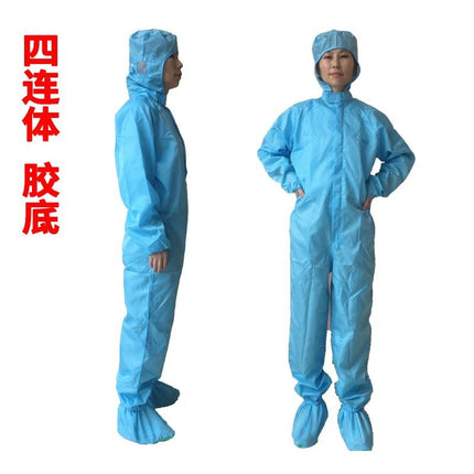 Static dust-free clothes overalls spray paint whole body one-piece suit blue men and women clean dust-proof clothes split washable